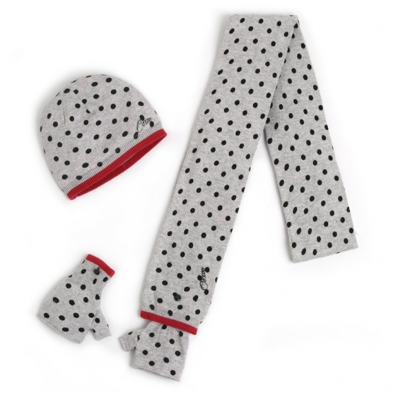 NOSKINO Ooxoo , Bonnet + Echarpe Enfant Fille , Gris Floyd